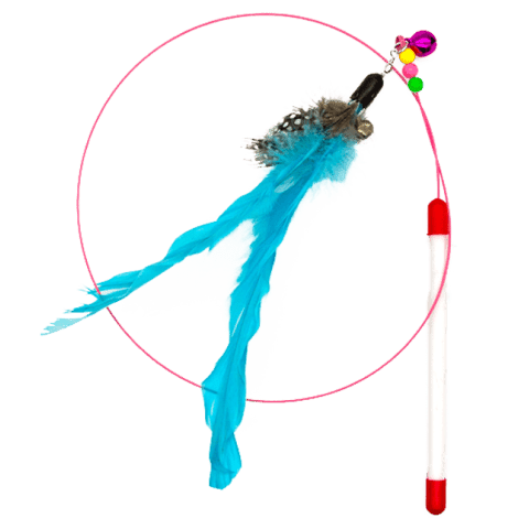 Varita mágica con plumas 